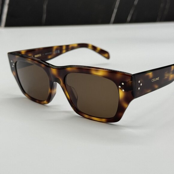 NEW CELINE CL40297U 53E HAVANA WOMEN SUNGLASSES CELINE - Picture 5 of 10